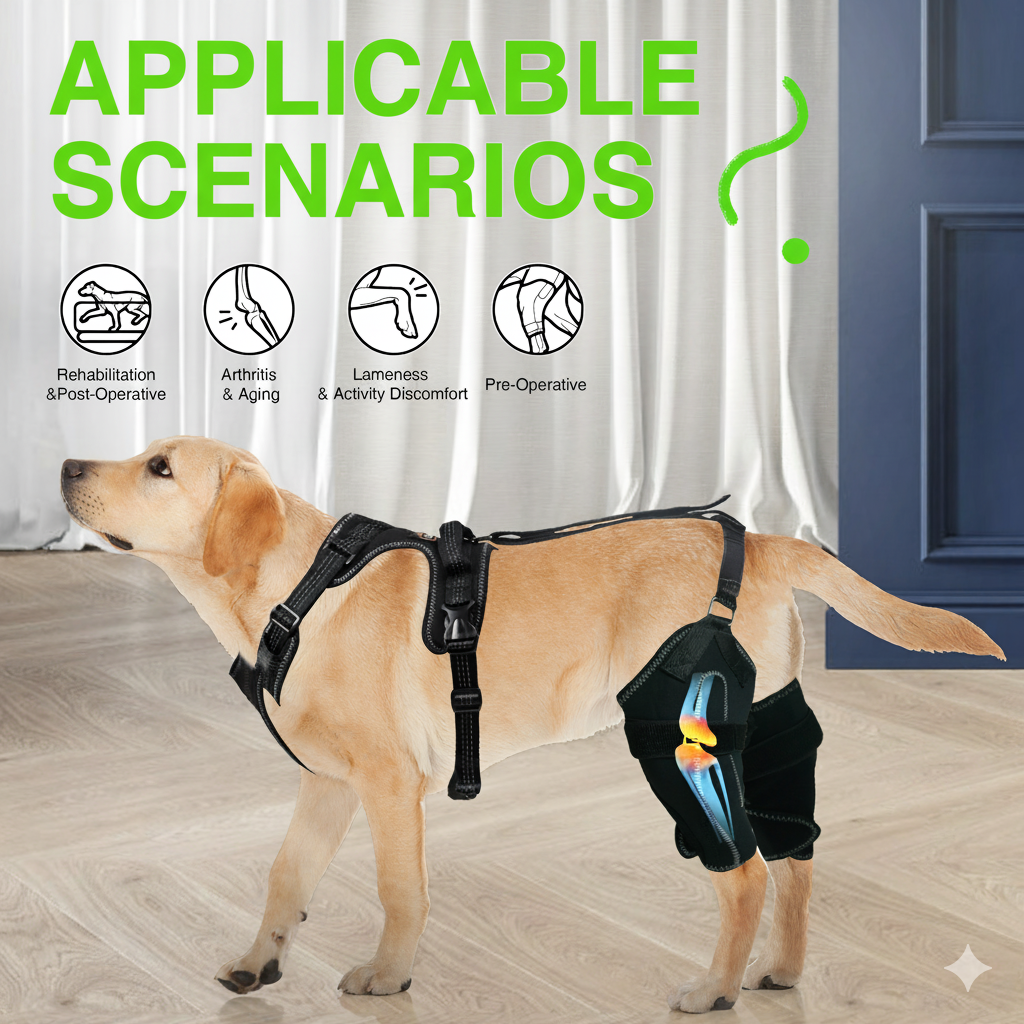 Advanced Knee Brace Harness for Dogs — Joint Support & Pain Relief Solution
